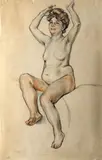 František Kupka, Study for pleasure set of 10 drawings, 1902, comb. tech. (pencil, color pencil) on paper