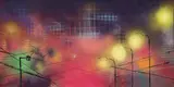Michal Cimala, The Night Is Young, 2008, komb. tech. (akryl a sprej) na plátně