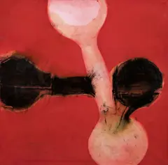 Anna Karan, Power, 2014, komb. tech. (lak, přirodní pigment, akryl) na plátně
