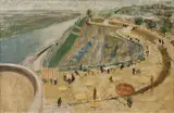 Marguerite Frey-Surbek, Barrandovské terasy v Praze, 1931, olej na plátně