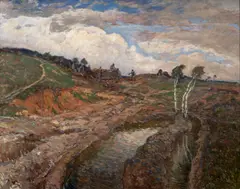 Josef Ullmann, The hillside, 1921, oil on canvas