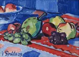 Still Life with Fruits by Václav Špála, 1929, oil on canvas, sold Dec 2018