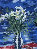 Václav Špála, Little Bouquet of White Flowers, 1936, oil on canvas