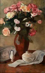 Georges Kars, Still life with bouquet, 1930, oil on canvas