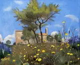 Landscape from Simiane by Otakar Kubín, oil on canvas, sold Dec 2018