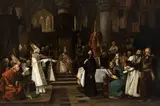 Václav Brožík, Master Jan Hus before the Council of Constance, oil on canvas