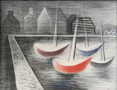 Jan Zrzavý, Ships, 26.8.1934, combined technique