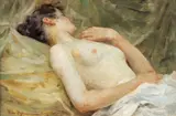 Vlaho Bukovac, Lying female nude