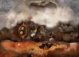 Cloud by Ota Janeček, 1977, oil on canvas, sold Dec 2018
