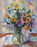 Vincenc Beneš, Bouquet in a glass pitcher