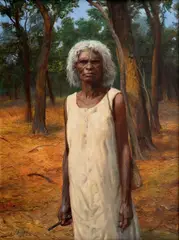 Laura by Zdeněk Burian, 1977 - 1978, oil on canvas, sold Dec 2018