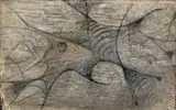 Alén Diviš, Nightmares, 1941 - 1943, combined technique (oil, sand) on canvas