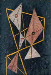 František Hudeček, Head III, 1946, oil on cardboard