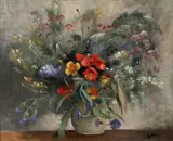 Bouquet by Otakar Kubín, oil on canvas, sold Dec 2018