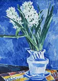 Václav Špála, White Hyacinths, 1938, oil on canvas