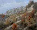 Autumn in Provence by Otakar Kubín, 20. léta 20. století, oil on canvas, sold Dec 2018