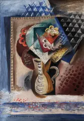 Antonín Procházka, Bouquet in a pitcher, 1915, oil on canvas
