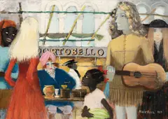 Milada Marešová, Portobello, 1969, oil on hardboard
