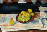 Jaroslav Hořánek, Still life with fruits, 1949, oil on canvas