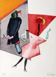 Viktor Pivovarov, Podle Básně I. Wernische, 2017, akvarel a tuš na papíře
