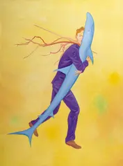 Tomáš Císařovský, Velká ryba, 2013, akryl na plátně