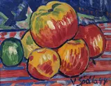 Václav Špála, Apples, 1944, oil on carboard