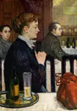 Jaroslav Hořánek, Meeting at the National club, 1955, oil on carboard