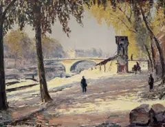 František Líbal, Blue morn, 1925, oil on canvas
