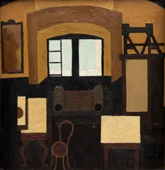 Miloslav Chlupáč, Interior, 1942–1945, oil on carboard