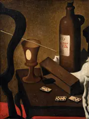 Zdeněk Tůma, Still life with domino, 1942, oil on hardboard