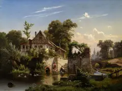Václav Jan Kautský, Summer evening, 1856, oil on canvas