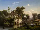 Václav Jan Kautský, Summer evening, 1856, oil on canvas