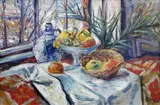 Vincenc Beneš, Winter still life in the studio