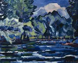 Václav Špála, Rapids on the Orlice River, 1928, oil on canvas