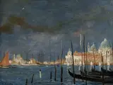 Cyril Bouda, Venice, 1943, oil on hardboard