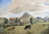 Loire landscape by Otakar Kubín, oil on canvas, sold May 2019