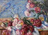 Vincenc Beneš, Still life with peony and pitcher