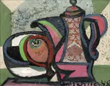 Emil Filla, Still life with teapot