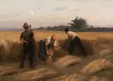 Václav Brožík, At harvest, první polovina 90. let 19. stol., oil on canvas