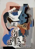Still life with guitar by Emil Filla, 1929, oil on canvas, sold May 2019