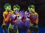 Lubomír Typlt, Séance of the enlightened, 2018, oil on canvas