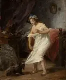 Josef Navrátil, Dame with a small dog