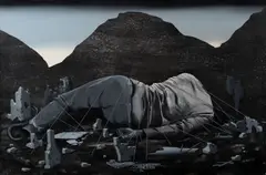 Ondřej Basjuk, Ruins of Liliputa, 2019, olej na plátně