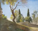 Paysage au mur (Simiane) by Otakar Kubín, olej na plátně, sold May 2019