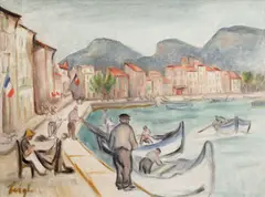 Bedřich Feigl, Port de Cassis, 1904-1905, oil on canvas