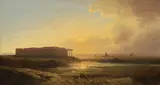 Adolf Chwala, Temple of Hera in Paestum, 1865–1875, oil on canvas