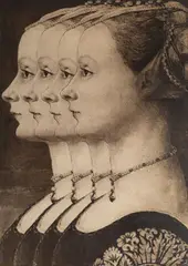 Jiří Kolář, Four-portrait, 1969, print on canvas