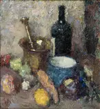 Ludvík Kuba, Still life with mortar