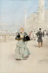 Luděk Marold, From the World's Fair in Chicago, around 1893, oil on canvas