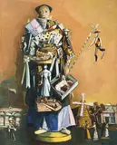 Endre Nemes, Doll II, 1941, oil on canvas